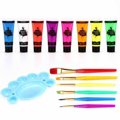 Glow Dark UV Body Paint Set Parties Festivals