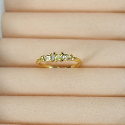 Mothers Day Gold Ring Set Stackable Rhinestone Boho Rings