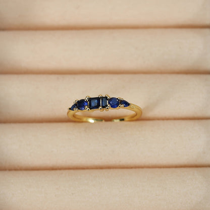 Mothers Day Gold Ring Set Stackable Rhinestone Boho Rings