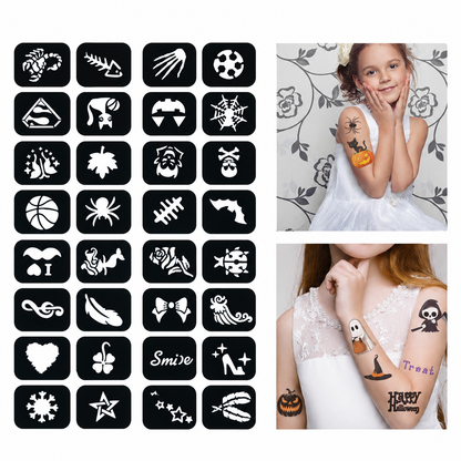 Glow Dark UV Body Paint Set Parties Festivals