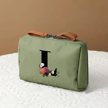 Makeup Bag Travel Cosmetic Organizer Mothers Day Letter Case