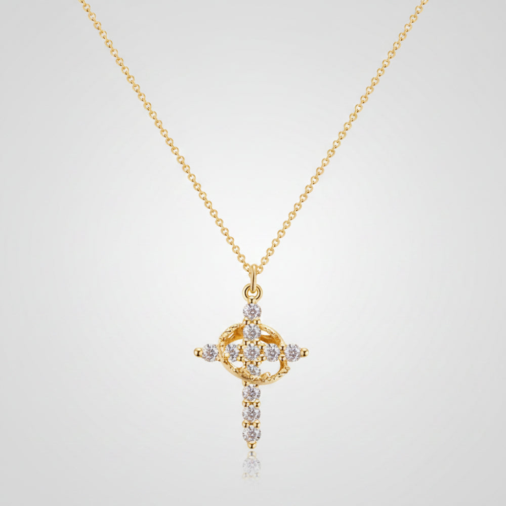 Necklace Cross Pendant Crown Mothers Day Faith Jewelry Gift