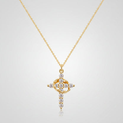 Necklace Cross Pendant Crown Mothers Day Faith Jewelry Gift