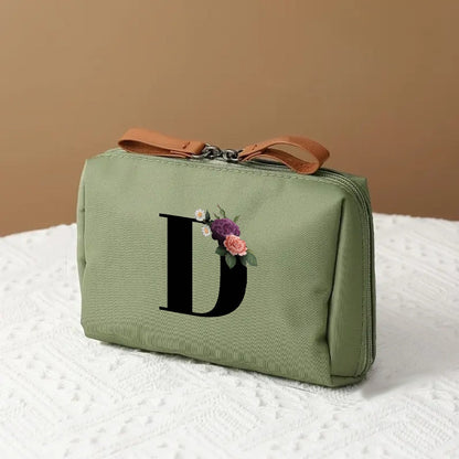 Makeup Bag Travel Cosmetic Organizer Mothers Day Letter Case