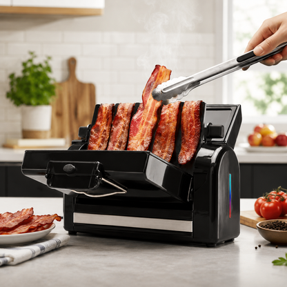 Bacon Toaster Vertical Cooker Healthy Countertop Appliance