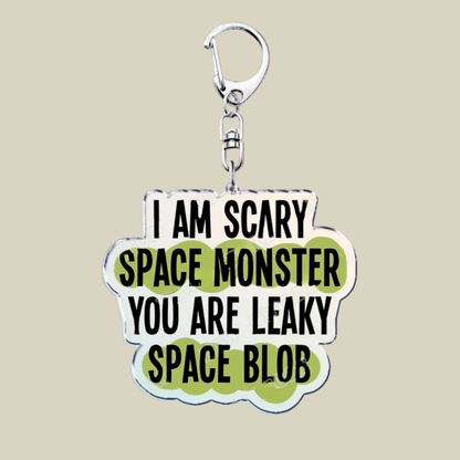 Bunnycat Keychain Funny Acrylic Charm Cute Cartoon Key Ring Gift