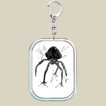 Bunnycat Keychain Funny Acrylic Charm Cute Cartoon Key Ring Gift