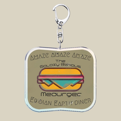 Bunnycat Keychain Funny Acrylic Charm Cute Cartoon Key Ring Gift