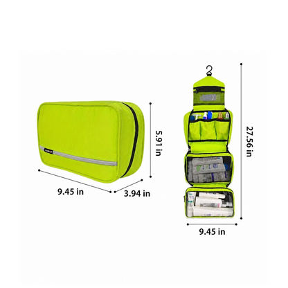 Toiletry Bag Travel Cosmetic Bag Hanging Zip Pocket Handle