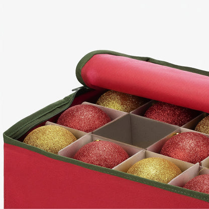 Christmas Ornament Storage Box Dividers Holiday Decorations