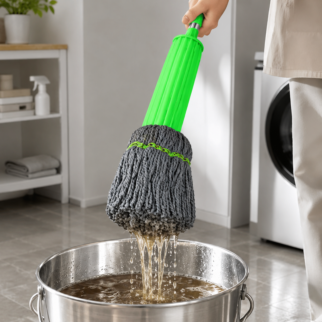 Dehydrated Mop Quick Dry Home Cleaning Efficient Use