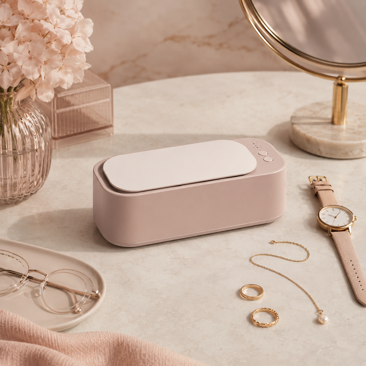 Effective Ultrasonic Cleaner Compact Jewelry Watch Bath