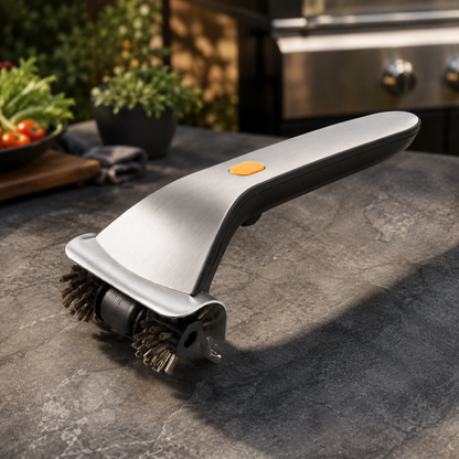 Electric Grill Brush Cleaning Steam Rotating Handheld