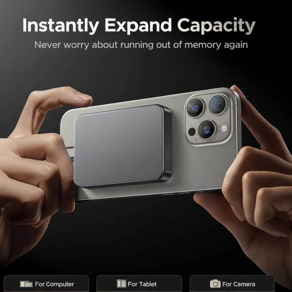 External Hard Drive Portable SSD Magnetic 120FPS High Speed Storage