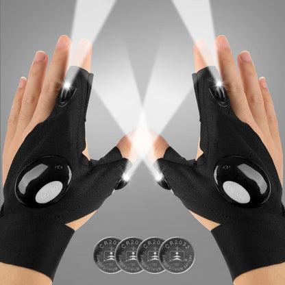 Flashlight Gloves LED Finger Light Work Outdoor Tool