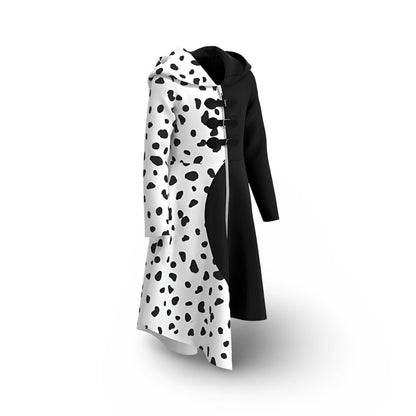 Halloween Costume Spotted Dress Cape Cosplay Outfit