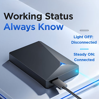 Hard Drive Portable External USB Storage Device Slim Design