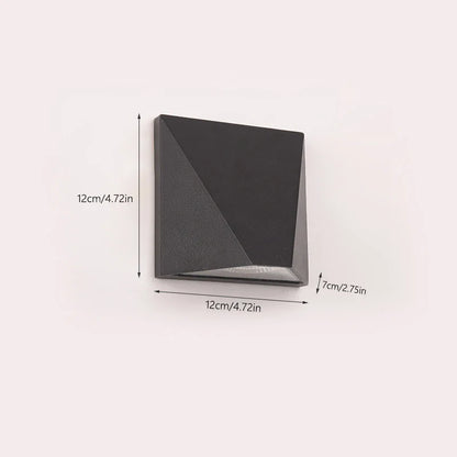 Modern Black LED Wall Light | 5W Waterproof Aluminium Outdoor Lamp