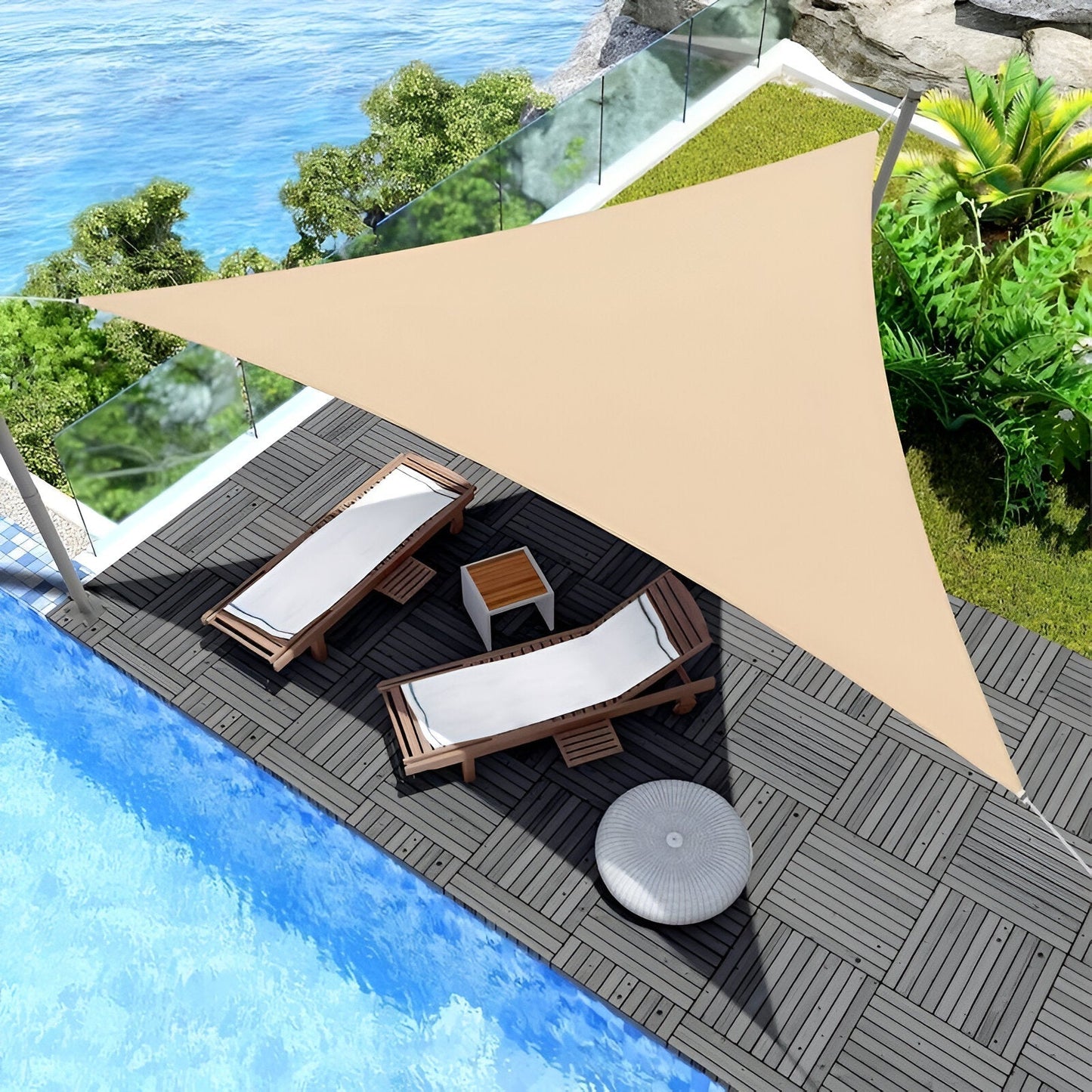 TriBlocker Shade Sail | Waterproof UV-Protect Triangle Design