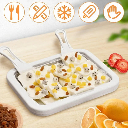 Ice Cream Maker Pan Frozen Dessert Maker Kitchen Gelato Maker