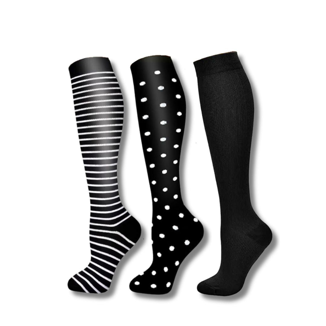 Women's Compression Socks Knee High Support Travel Sport Socks