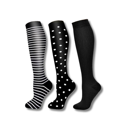 Women's Compression Socks Knee High Support Travel Sport Socks