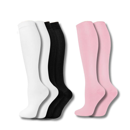 Women's Compression Socks Knee High Support Travel Sport Socks