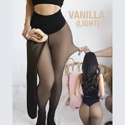 Leggings Thermal Tights Sheer Look Winter Lined Leggings