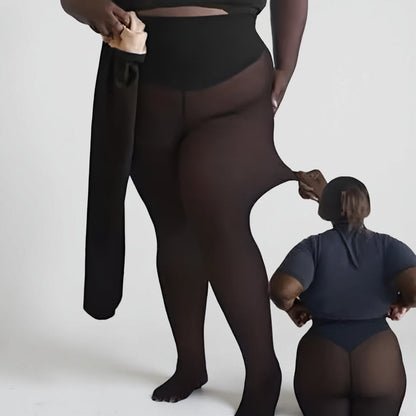 Leggings Thermal Tights Sheer Look Winter Lined Leggings