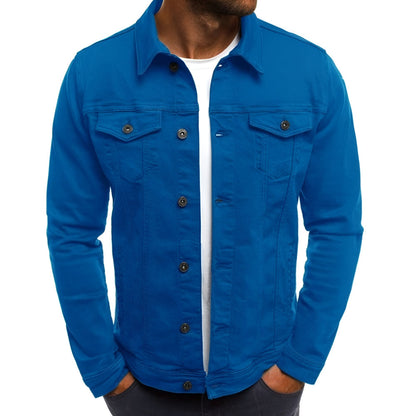 Men's Jacket Casual Button Front Lightweight Outerwear