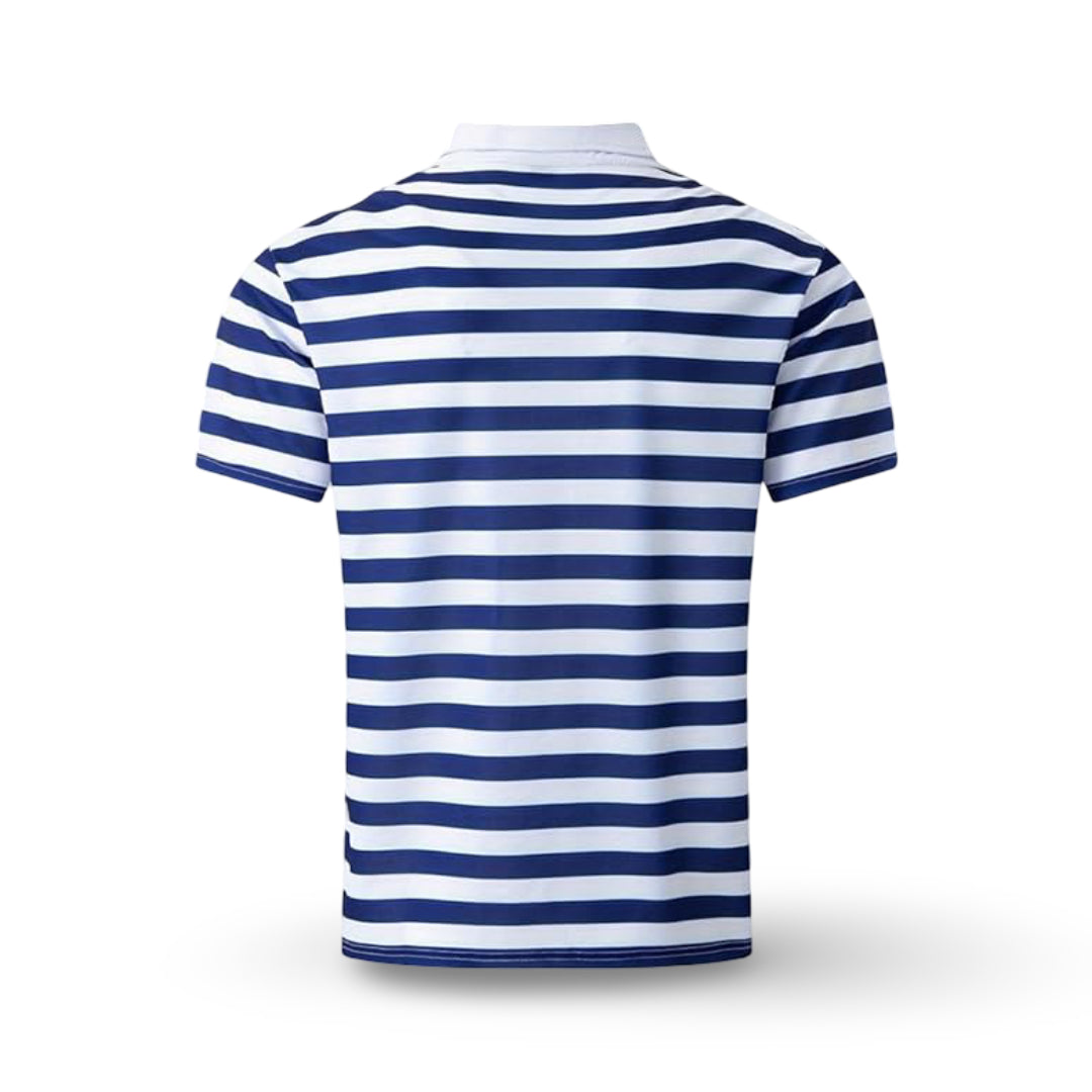 Men's Polo Shirt Striped Short Sleeve Summer Top
