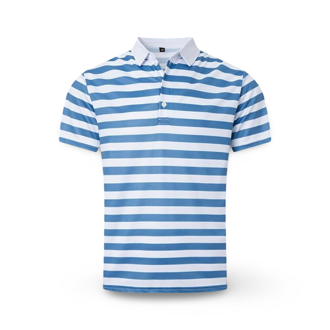 Men's Polo Shirt Striped Short Sleeve Summer Top