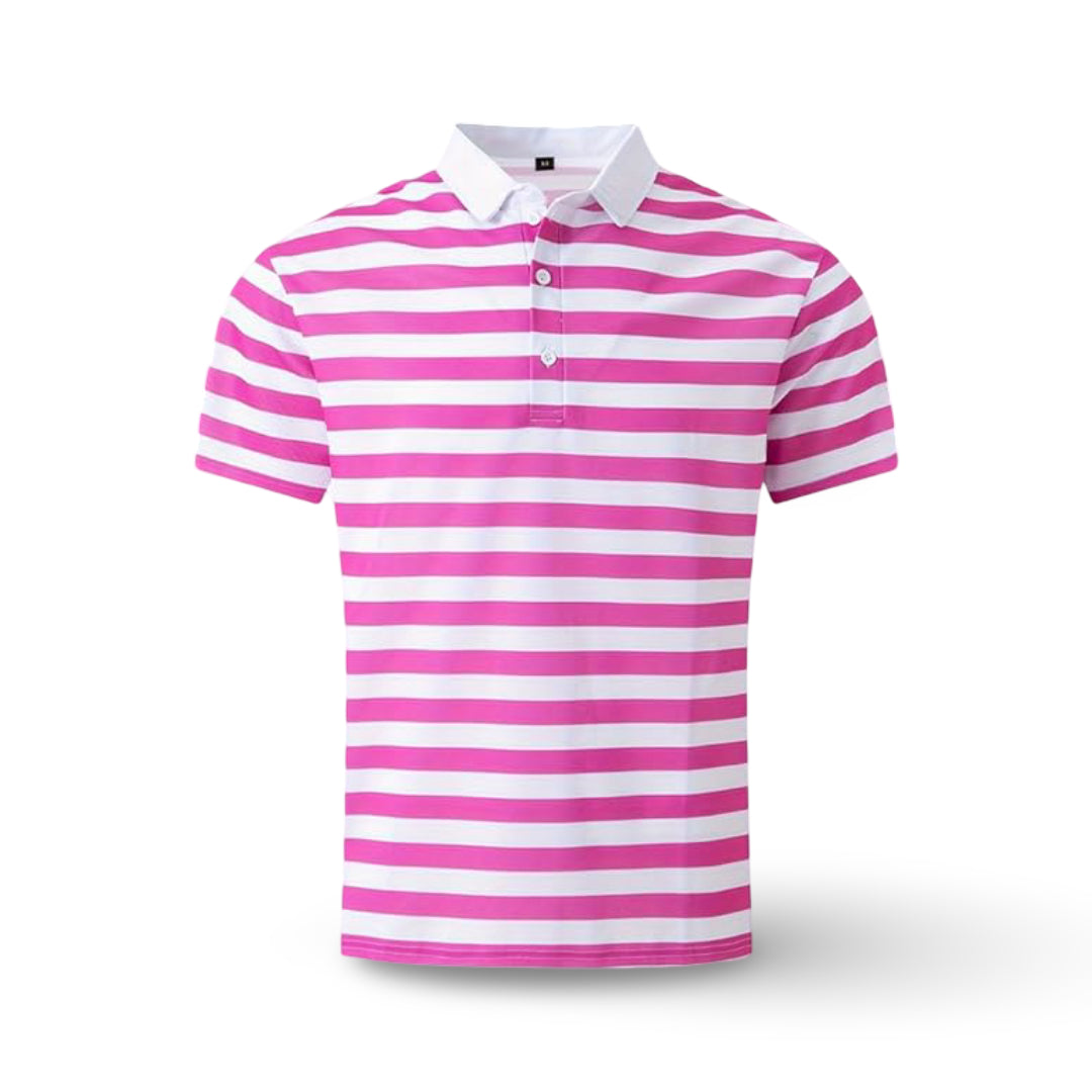 Men's Polo Shirt Striped Short Sleeve Summer Top