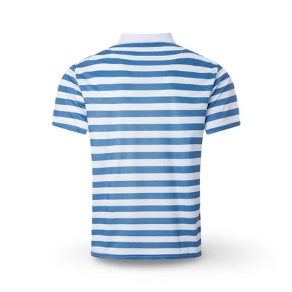 Men's Polo Shirt Striped Short Sleeve Summer Top