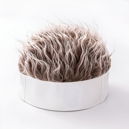 Men's Wig Hat Hairpiece Novelty Costume Hair Cap