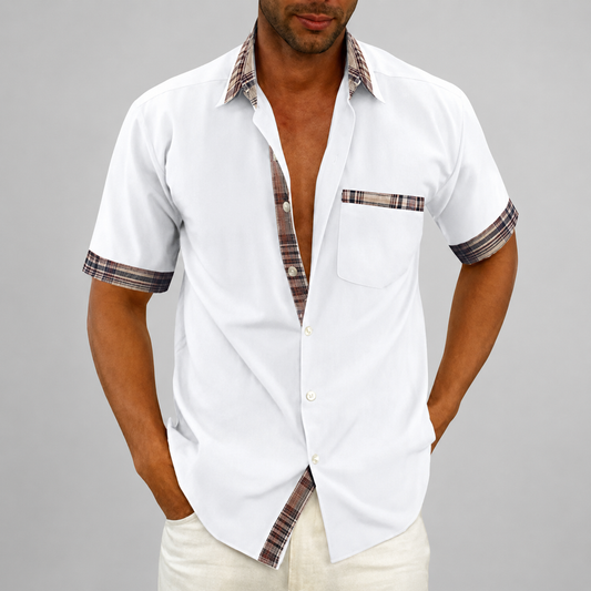 Men's Button-Up Casual Summer Shirt | Short Sleeve