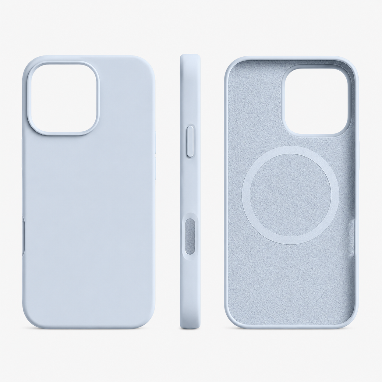 Phone Case Magnetic Silicone Wireless Charging Protective Cover
