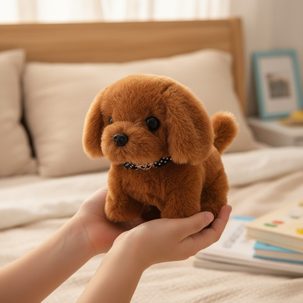 Plush Dog Toy Interactive Walking Barking Puppy Figure