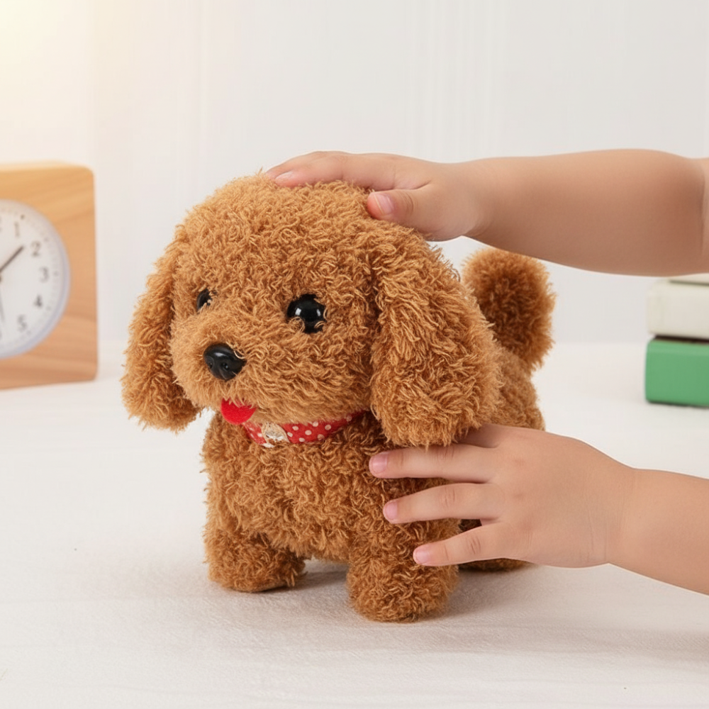 Plush Dog Toy Interactive Walking Barking Puppy Figure