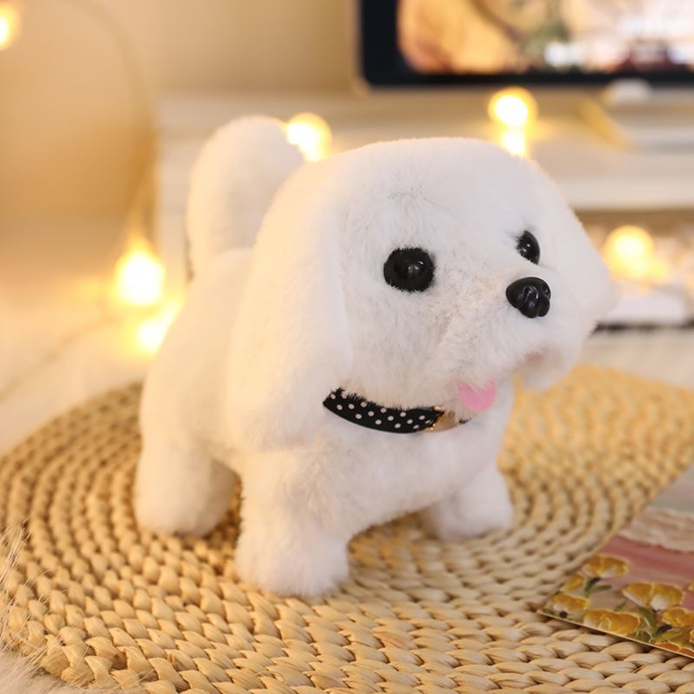 Plush Dog Toy Realistic Moving Sound Interactive Toy