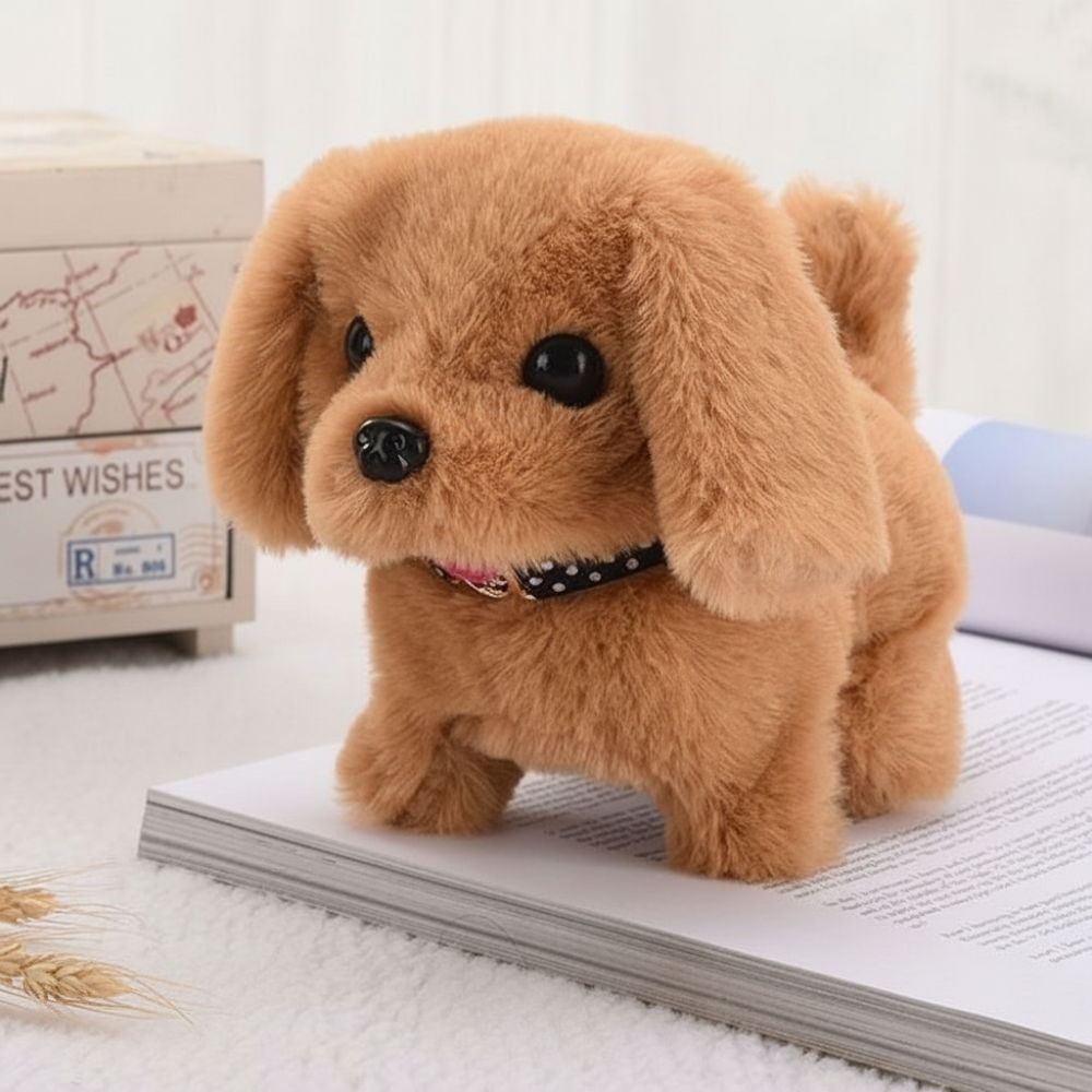 Plush Dog Toy Realistic Moving Sound Interactive Toy