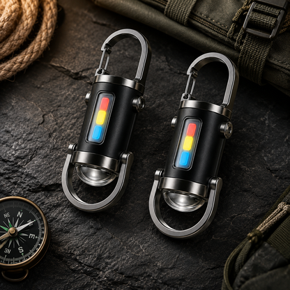 Portable Flashlight Carabiner LED Compact Design