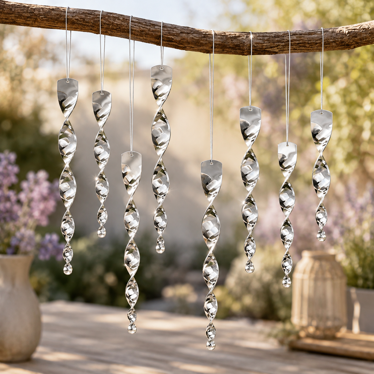 Reflective Bird Repeller Hanging Wind Powered Garden Use