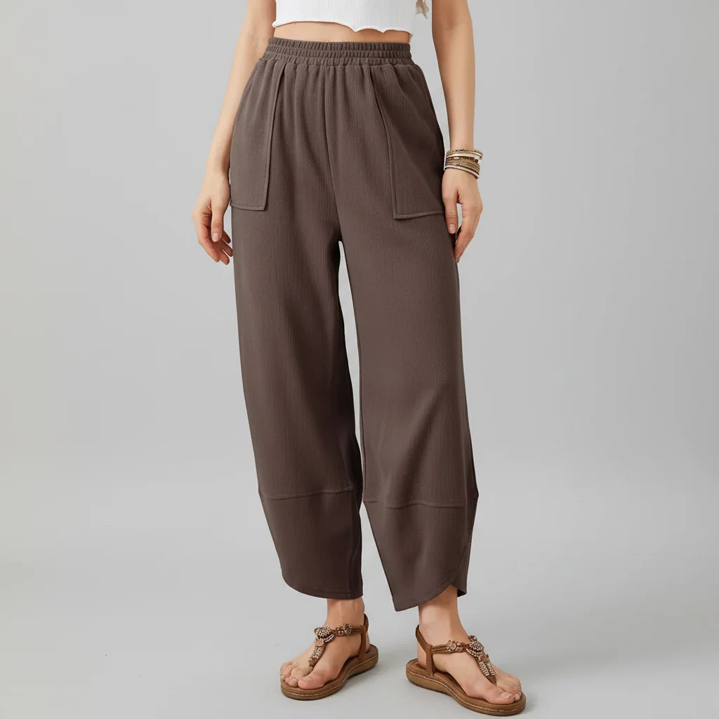 Women Pants Casual Loose Fit Straight Leg Lightweight Summer Trousers
