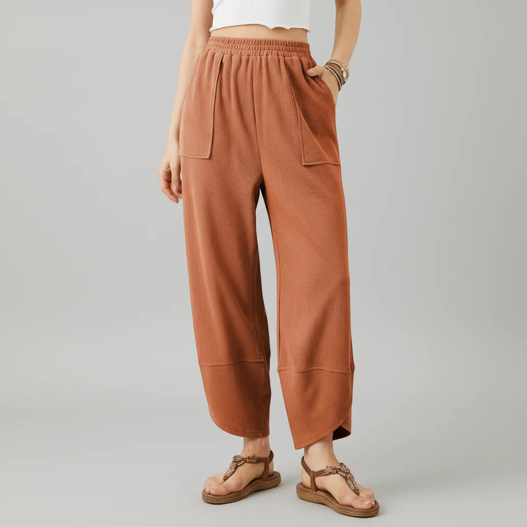 Women Pants Casual Loose Fit Straight Leg Lightweight Summer Trousers