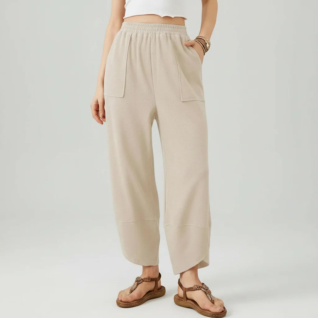 Women Pants Casual Loose Fit Straight Leg Lightweight Summer Trousers