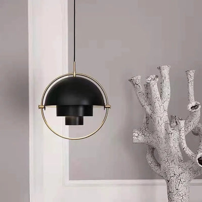 Modern Nordic Pendant Light | Sculptural Metal Suspension Lamp