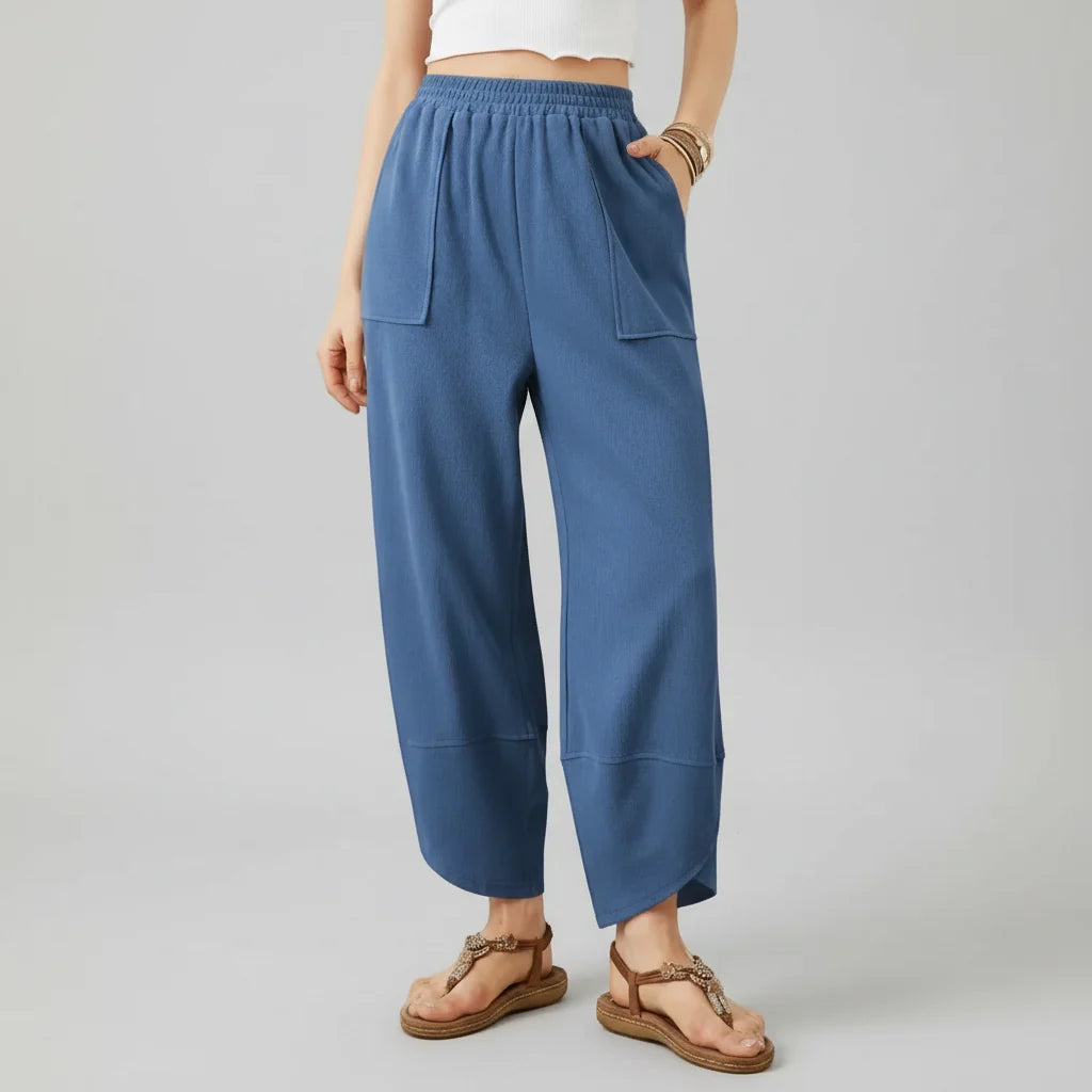 Women Pants Casual Loose Fit Straight Leg Lightweight Summer Trousers