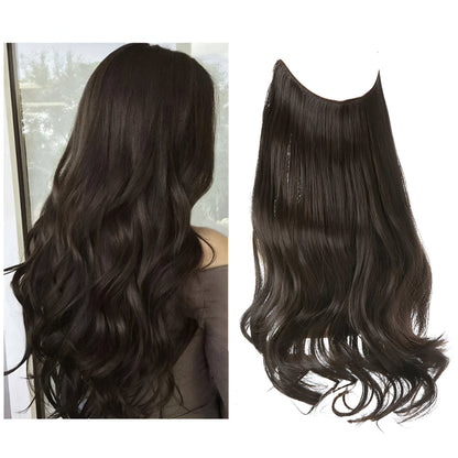 Hair Extensions Natural Wavy Human Hair Clip-In Long Volume Set
