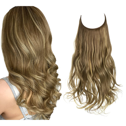 Hair Extensions Natural Wavy Human Hair Clip-In Long Volume Set